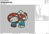 Kittyspider1601 Embroidery File 6 sizes