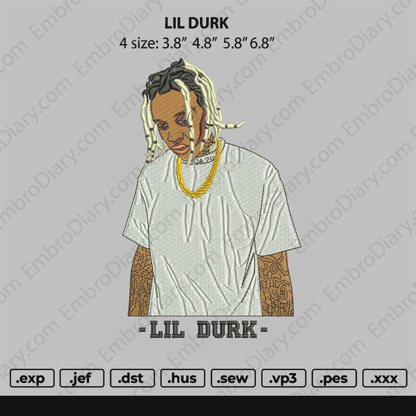 Lil Durk 02 Embroidery