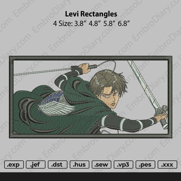 Levi Rectangle Embroidery