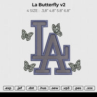 La Butterfly v2 Embroidery