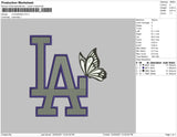 LA Butterflies Embroidery