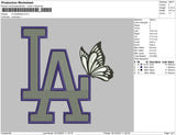 LA Butterflies Embroidery