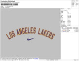 La Lakers Swoosh Embroidery