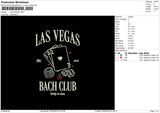 Vegas Text Embroidery File 6 sizes