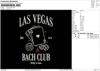 Vegas Text Embroidery File 6 sizes