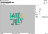 Late July Embroidery File 6 sizes