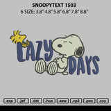 Snoopytext 1503 Embroidery File 6 sizes