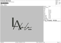 La Lulu Embroidery File 6 sizes