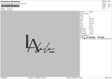 La Lulu Embroidery File 6 sizes