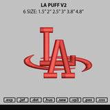 La Puff V2 Embroidery File 6 sizes