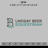 Lb V4 Embroidery File 6 sizes