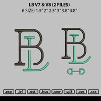 Lb V7 Lb V8 Embroidery 2 Files