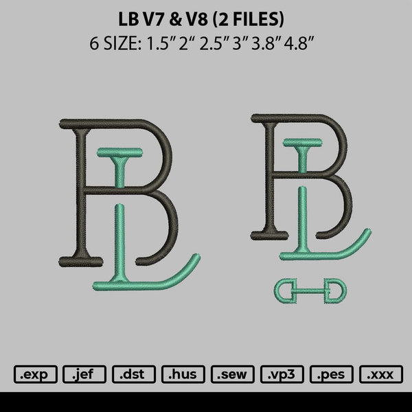 Lb V7 Lb V8 Embroidery 2 Files