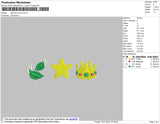 Leaf Star Crown Embroidery