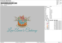 Cake 2102 Embroidery File 6 sizes