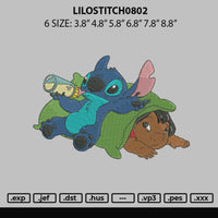 Lilostitch0802 Embroidery File 6 sizes