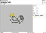 Lion Queen Embroidery File 6 sizes