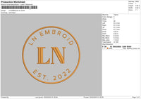 Ln Embroid Embroidery File 6 sizes