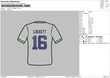 Jersey 16 Embroidery File 6 sizes