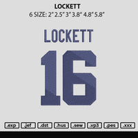 Lockett Embroidery File 6 sizes