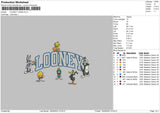 Looney Txt Embroidery File 6 sizes