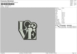 Love Paw Embroidery File 6 sizes