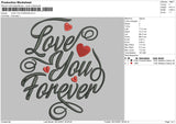 Love You Forever Embroidery