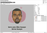 Kanye1503 Embroidery File 6 sizes