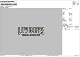 Low R Embroidery File 6 sizes