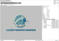 Lucent Window Embroidery File 6 sizes