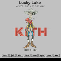 Lucky Luke Embroidery