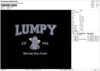 Lumpy Embroidery File 6 sizes