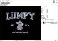 Lumpy Embroidery File 6 sizes