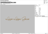 LUXURY LISTNG GROUP Embroidery