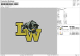 Lw Panther Embroidery File 6 sizes