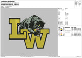 Lw Panther Embroidery File 6 sizes