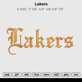 Lakers Embroidery