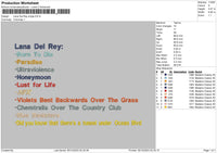 Lana Songs Embroidery File 6 sizes