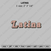 LATINA Embroidery