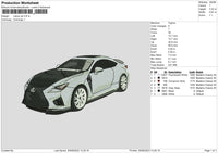 Lexus Car Embroidery File 6 sizes