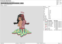 Uzi Cartoon V2 Embroidery File 6 sizes