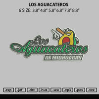 Los Aguacateros Embroidery File 6 sizes