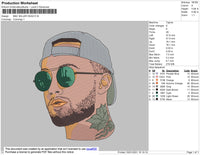 Mac Miller Head Embroidery