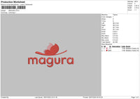 Magura Embroidery File 6 sizes