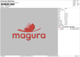 Magura Embroidery File 6 sizes