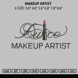 Makeup Artist Embroidery File 6 sizes