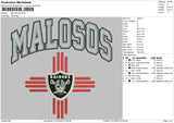 Malosos Embroidery File 6 sizes