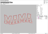 Mama App Embroidery File 6 sizes