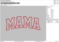Mama Applique 0503 Embroidery File 6 sizes