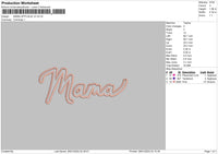 Mama App V2 Embroidery File 6 sizes